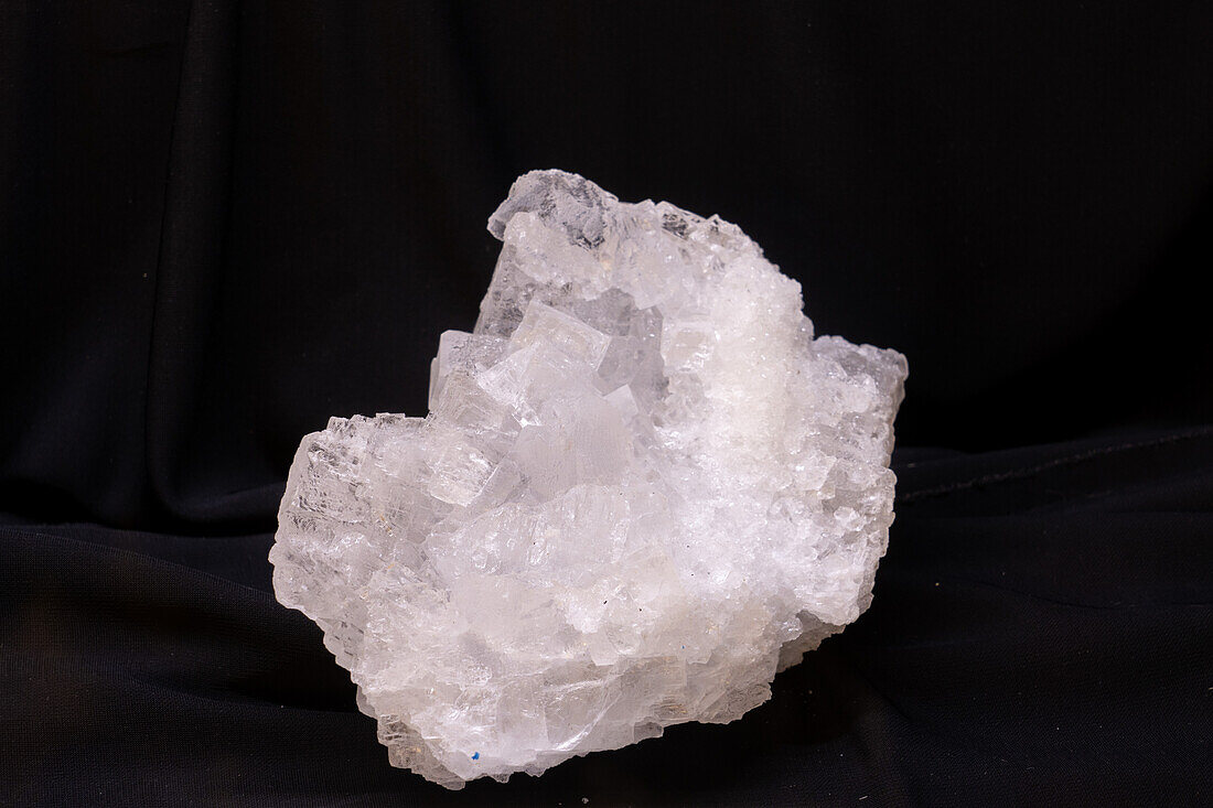 Halit- oder Natriumchloridkristalle im USU Eastern Prehistoric Museum, Price, Utah