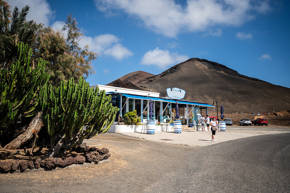 El Golfo, ein kleines Fischerdorf an der Südwestküste der Insel Lanzarote, Kanarische Inseln, Spanien