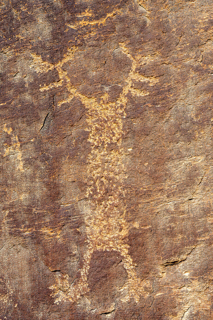 Eine Felszeichnung der prähispanischen Ureinwohner im Nine Mile Canyon in Utah