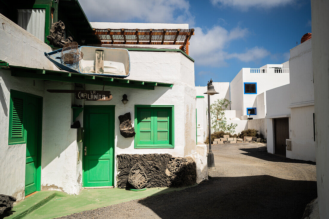 El Golfo, ein kleines Fischerdorf an der Südwestküste der Insel Lanzarote, Kanarische Inseln, Spanien