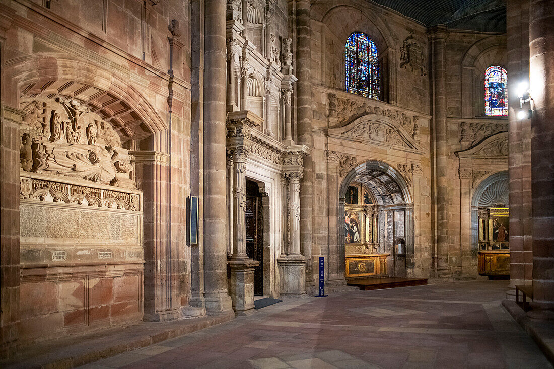 Inside of the Santa María Cathedral interior, Sigüenza, Guadalajara province, Spain