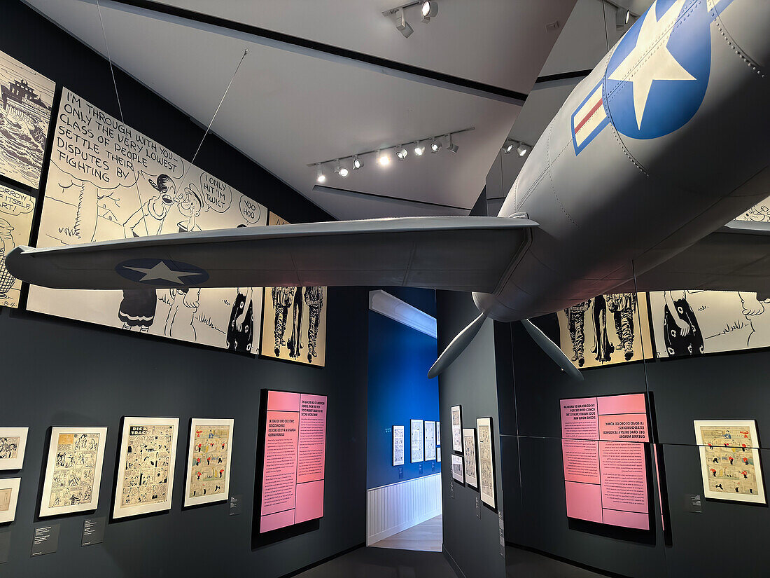 Comic, Dreams and History exhibition at CaixaForum proposes a tour of some of the best comics in history and delves into the comic production process, Zaragoza, Spain