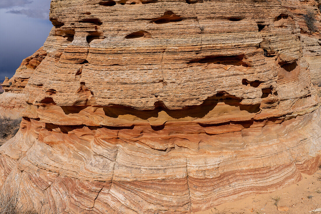 Erosion detail in the Navajo sandstone near South Coyote Buttes, Vermilion Cliffs National Monument, Arizona.