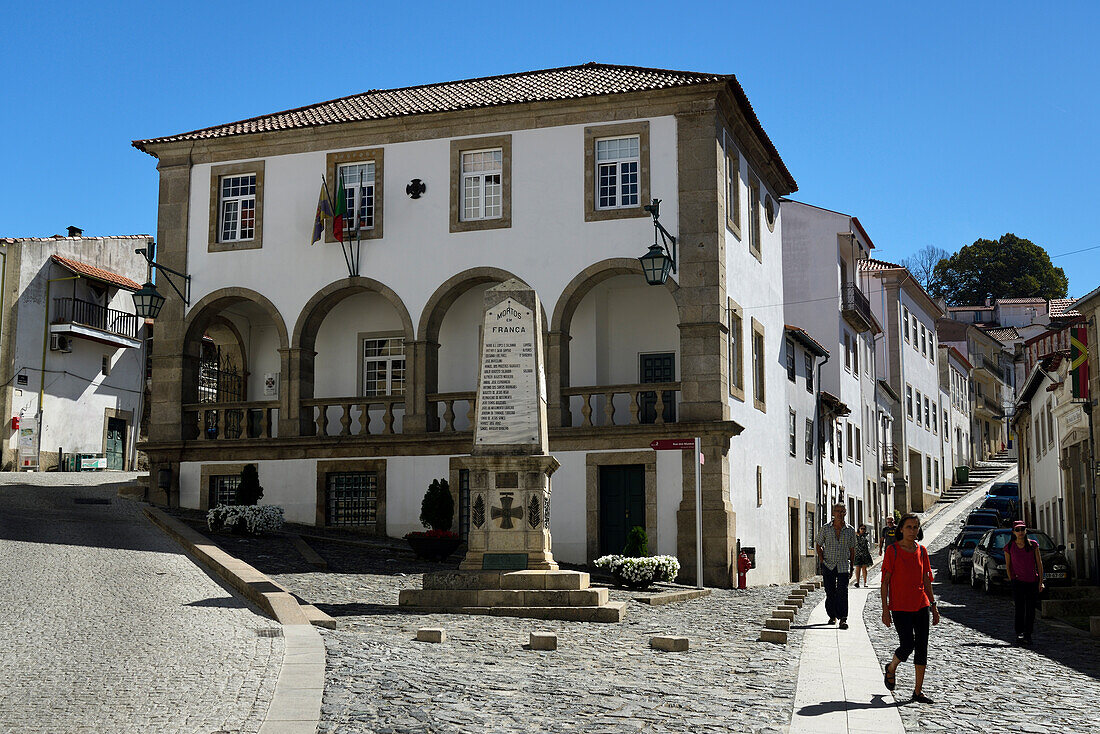 First World War Combatants Monument and Principal Building in Bragança, Portugal.