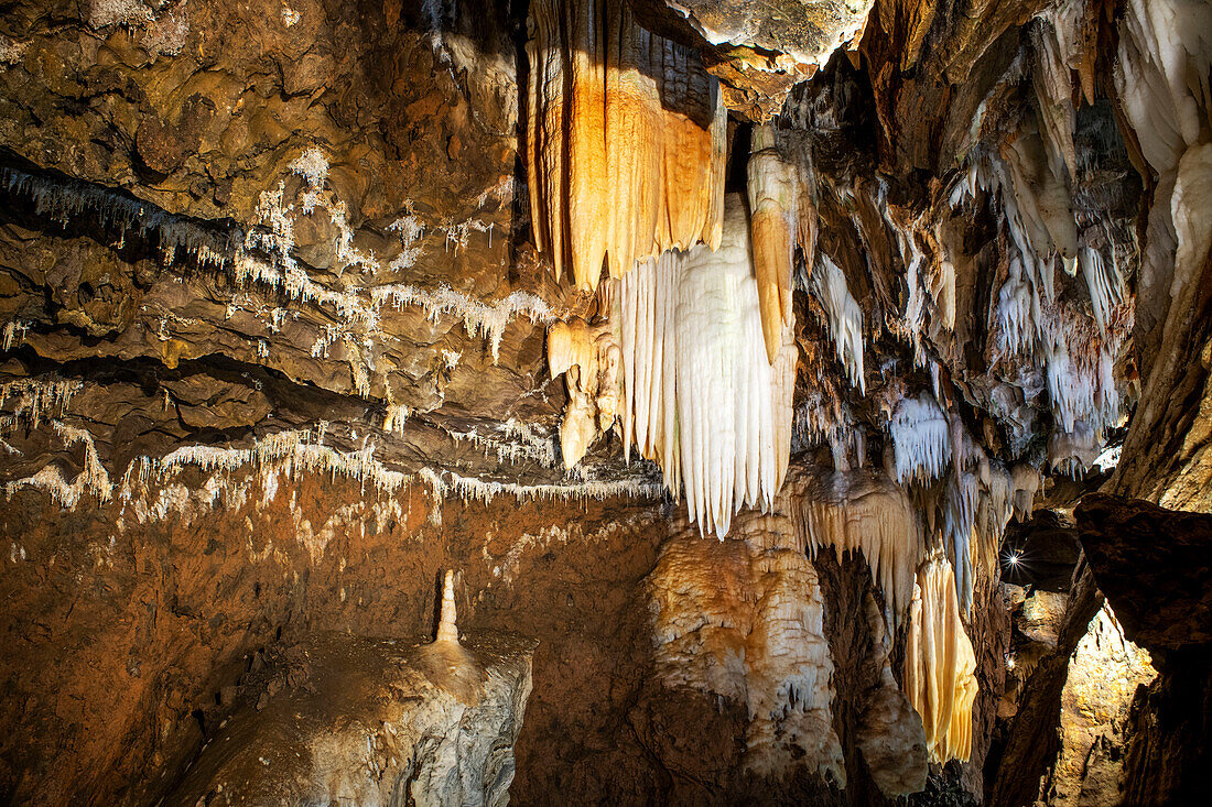 Gruta de las Maravillas oder Aracena-Höhlen in Aracena, Huelva. Andalusien, Spanien
