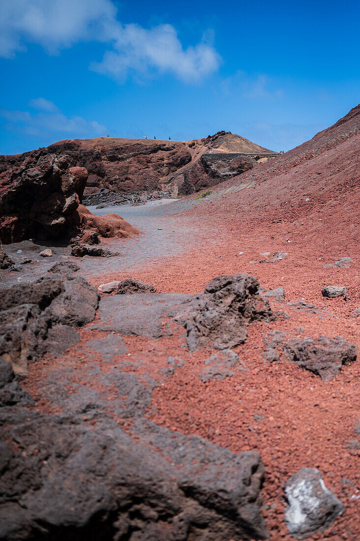 Strand El Golfo (Playa el Golfo) auf Lanzarote, Kanarische Inseln, Spanien