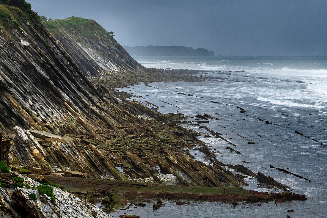 Baskische Corniche zwischen Ciboure und Hendaye, Baskenland, Pyrenees Atlantique, Nouvelle-Aquitaine, Frankreich, Europa