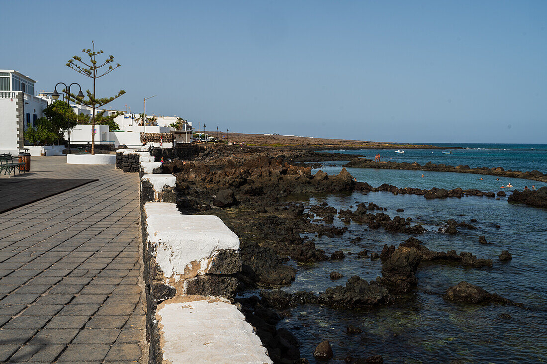 Popular natural pools in Punta Mujeres, a village in the municipality of Haria, Lanzarote, Spain