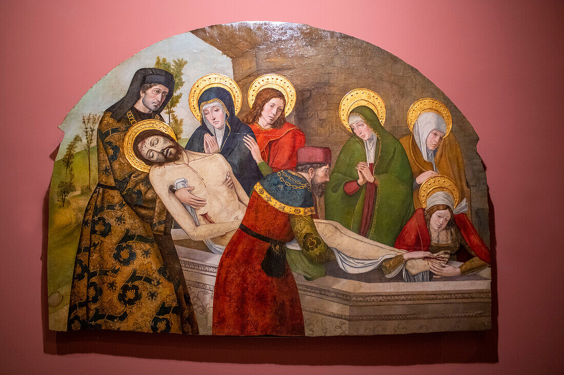 Begräbnis Christi des Meisters von Pozancos Öl auf Tisch, Diözesanmuseum für Alte Kunst Sigüenza, Provinz Guadalajara, Spanien