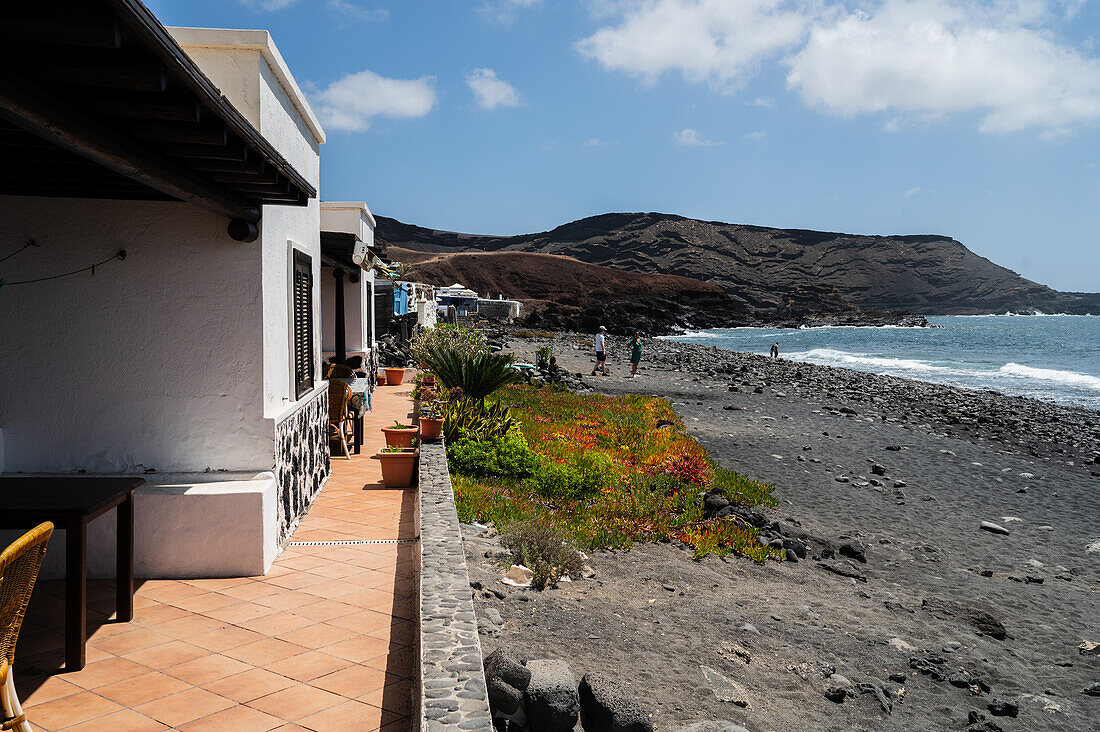 El Golfo, a small fishing village in the southwest coast of the island of Lanzarote, Canary Islands, Spain