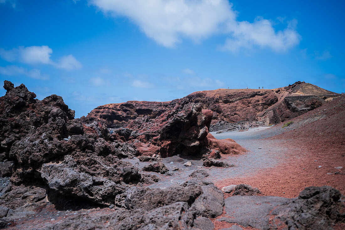 El Golfo Beach (Playa el Golfo) in Lanzarote, Canary Islands, Spain