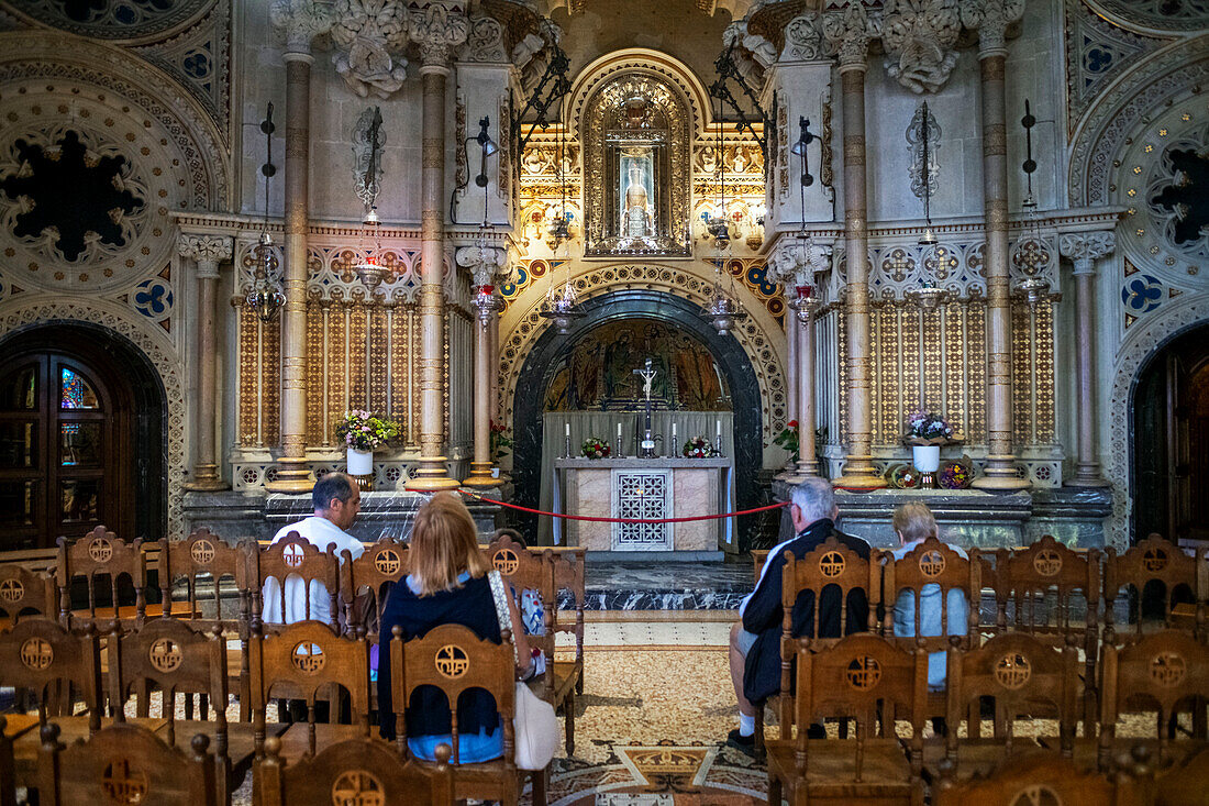 Small chapel of the benedictine abbey of Santa Maria de Montserrat, Monistrol de Montserrat, Barcelona, Catalonia, Spain