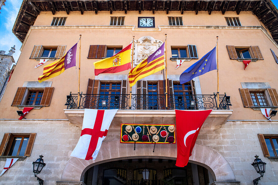 Casa de la Vila, Town Hall, city hall, Placa de Sa Constitucio, Soller, Soller Municipality, Mallorca, Balearic Islands, Spain