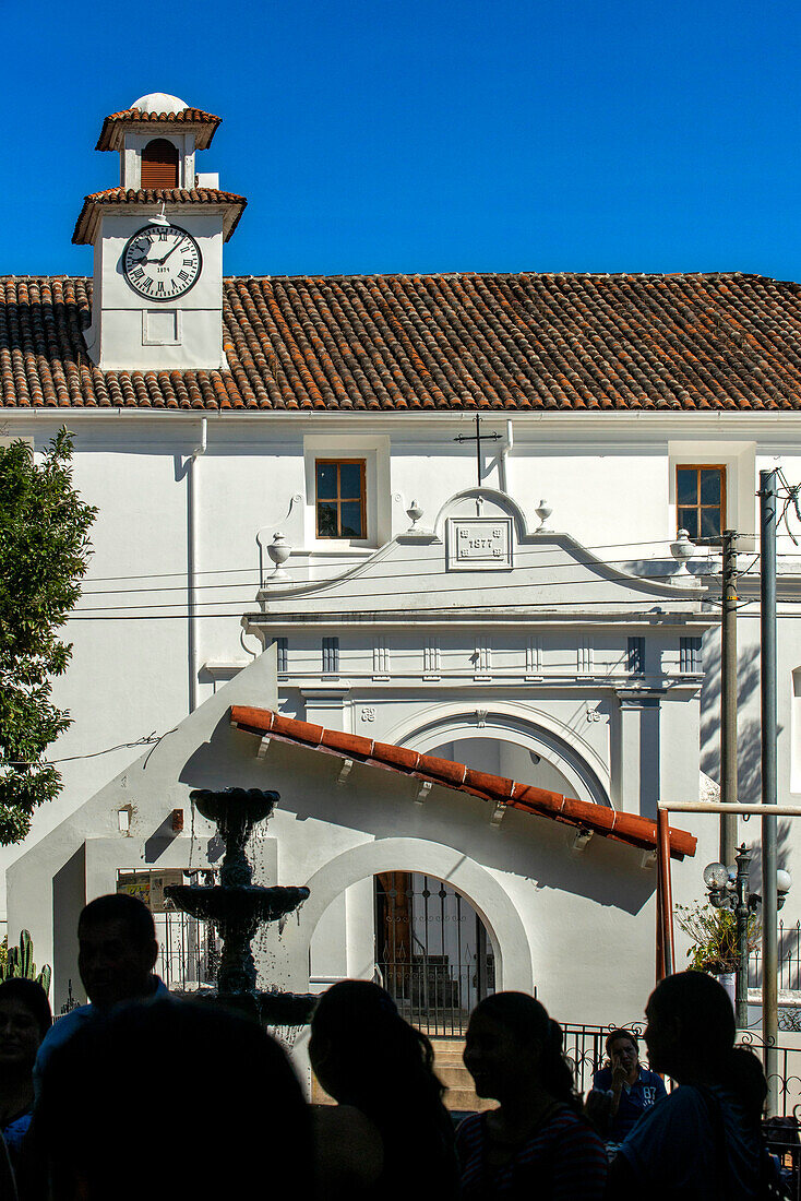 Church of Santiago de Chalchuapa or St. James, El Salvador Central America.