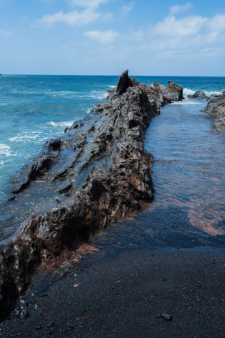 El Golfo Beach (Playa el Golfo) in Lanzarote, Canary Islands, Spain