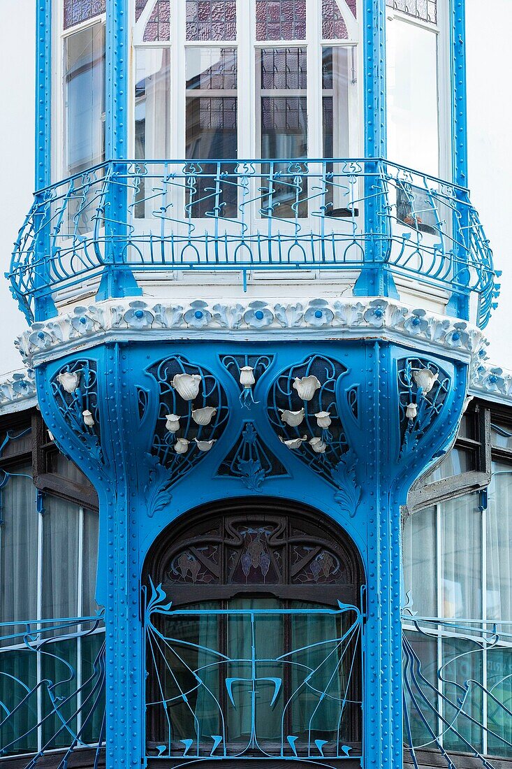 France, Meurthe et Moselle, Nancy, Art Nouveau building former seed shop Graineterie Genin built in 1901