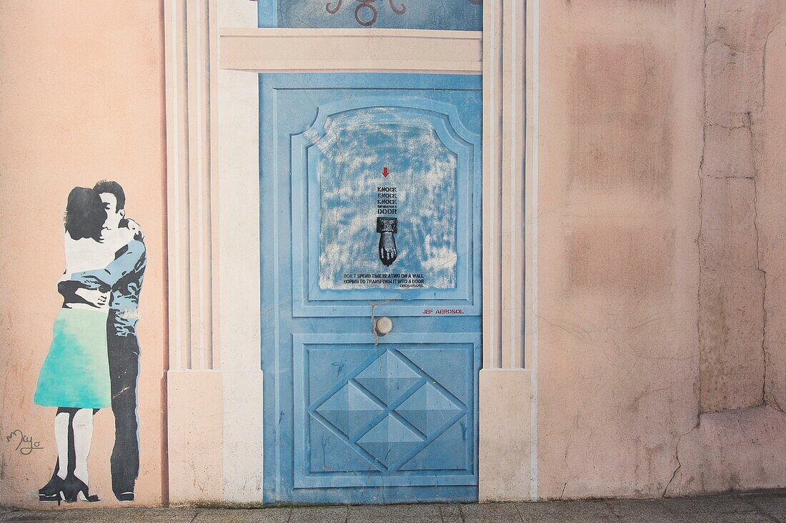 France, Meurthe et Moselle, Nancy, Trompe l'Oeil located rue Pierre Fourier close to Stanislas square (former royal square) built by Stanislas Leszczynski, king of Poland and last duke of Lorraine in the 18th century, listed as World Heritage by UNESCO,