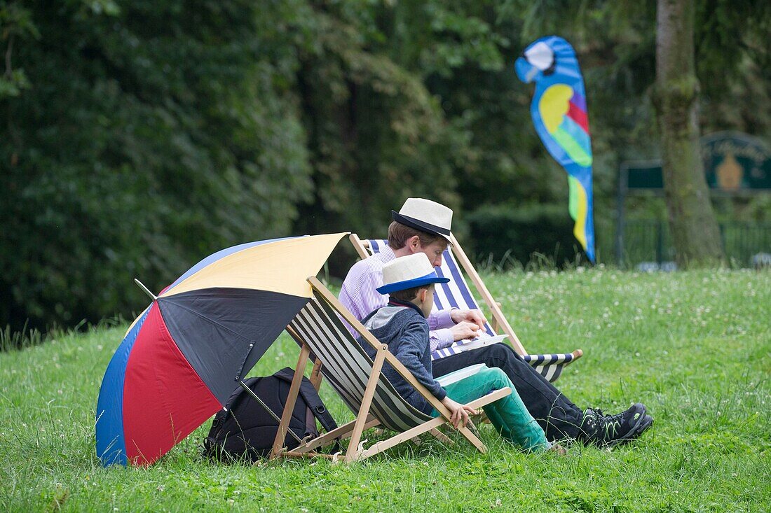 France, Hauts de Seine, Puteaux, Puteaux Island, Lebaudy Park during the guinguette