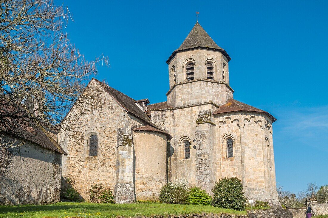 Frankreich, Haute Vienne, Ladignac le Long, Kirche Saint Aignan