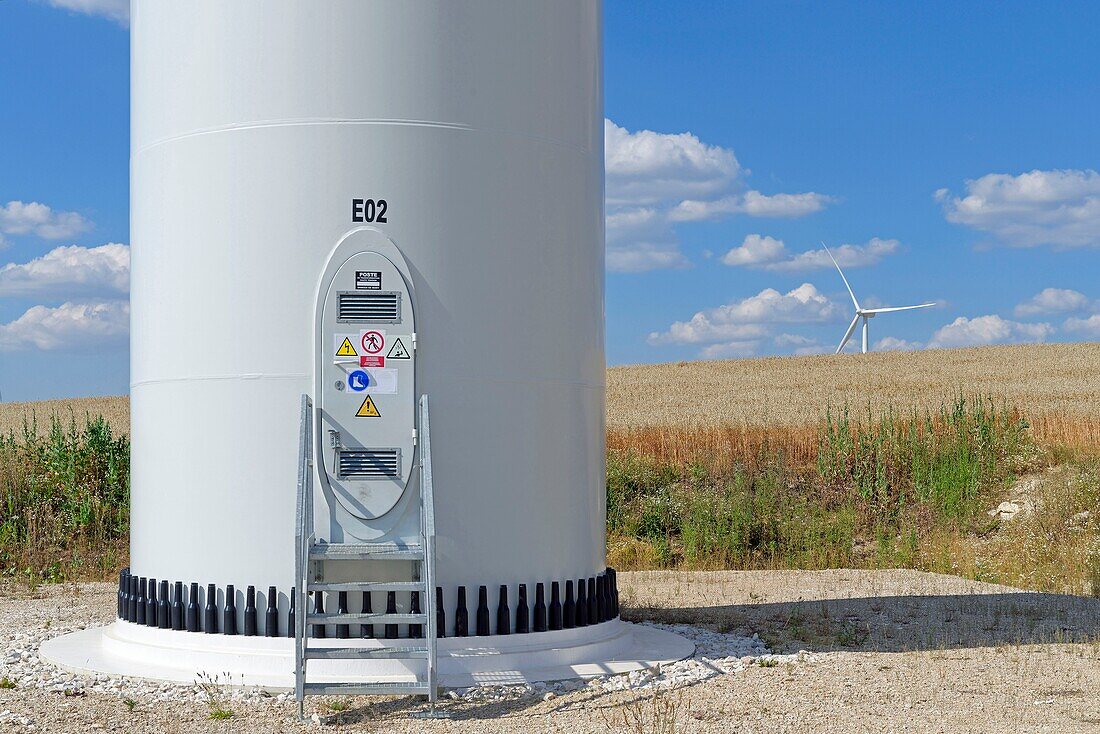 France, Yonne, Beine, Wind farm