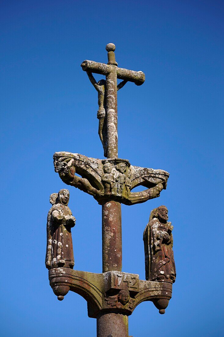 France, Finistere, Sizun, Top of the Calvary