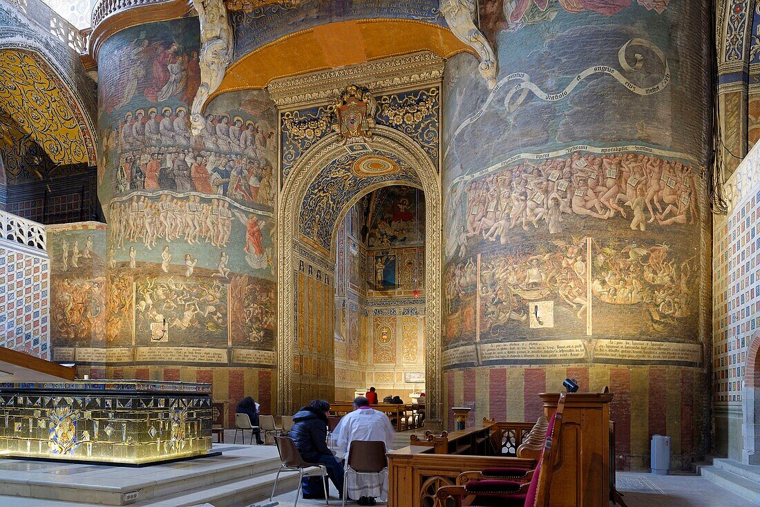 Frankreich, Tarn, Albi, die Bischofsstadt, von der UNESCO zum Weltkulturerbe erklärt, die Kathedrale Sainte Cecile