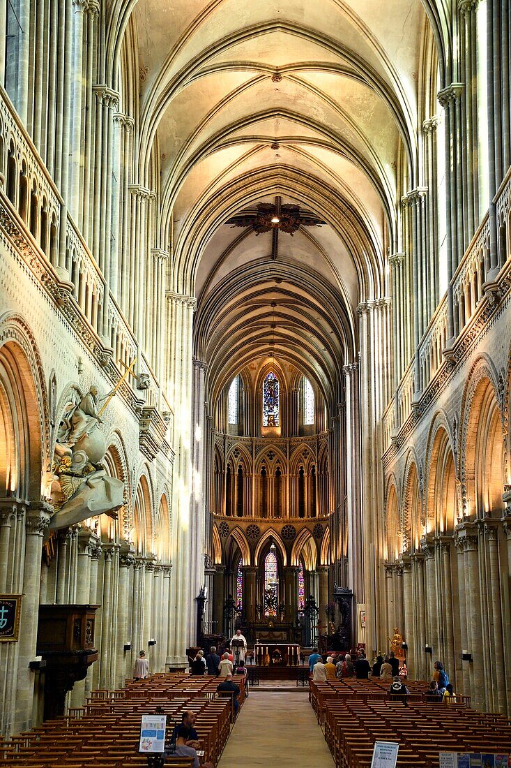 France, Calvados, Bayeux, Notre-Dame cathedral, dated 11th to 15th century