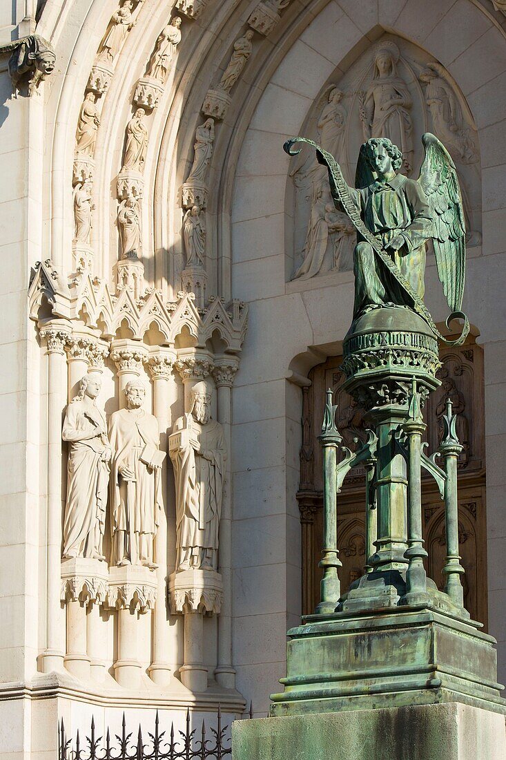 Frankreich, Meurthe et Moselle, Nancy, neugotische Basilika Saint Epvre de Nancy, erbaut im 19. Jahrhundert aus Steinen aus Euville