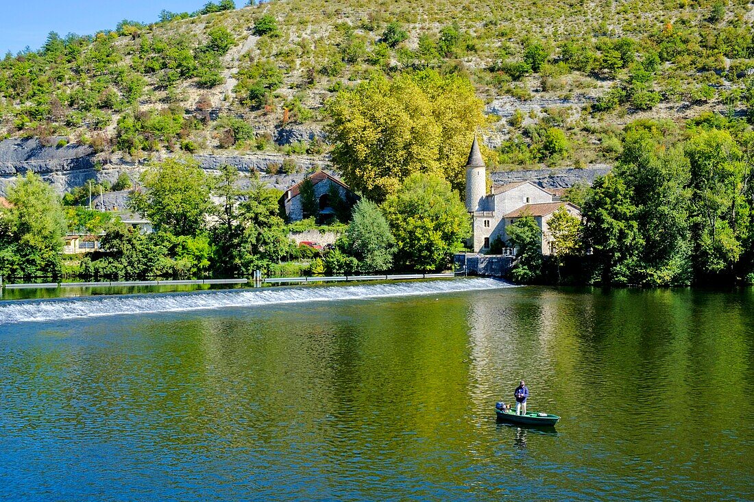 Frankreich, Quercy, Lot, Cahors, die alte Stadt am Fluss Lot, die Wassermühle von Coty