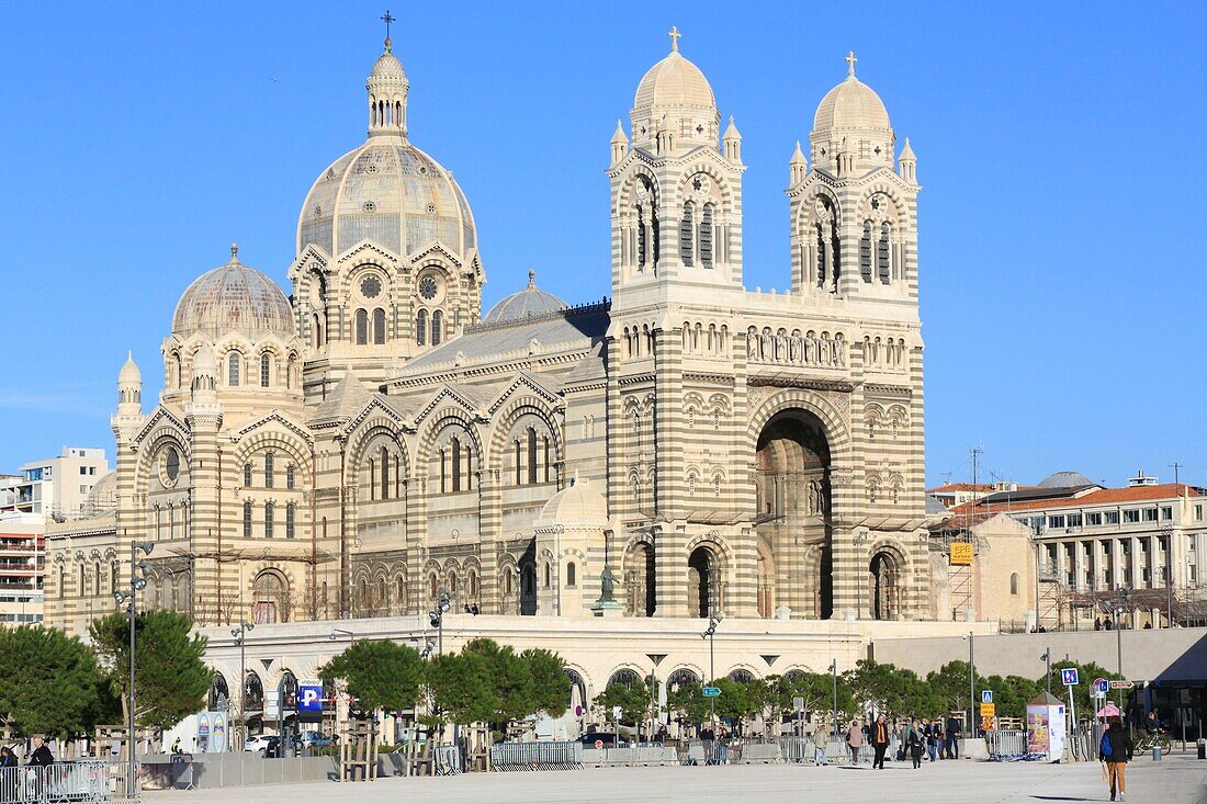 Frankreich, Bouches du Rhone, Marseille (2. Bezirk), Kathedrale des Majors (Sainte Marie Majeure) im neobyzantinischen Stil (1893)