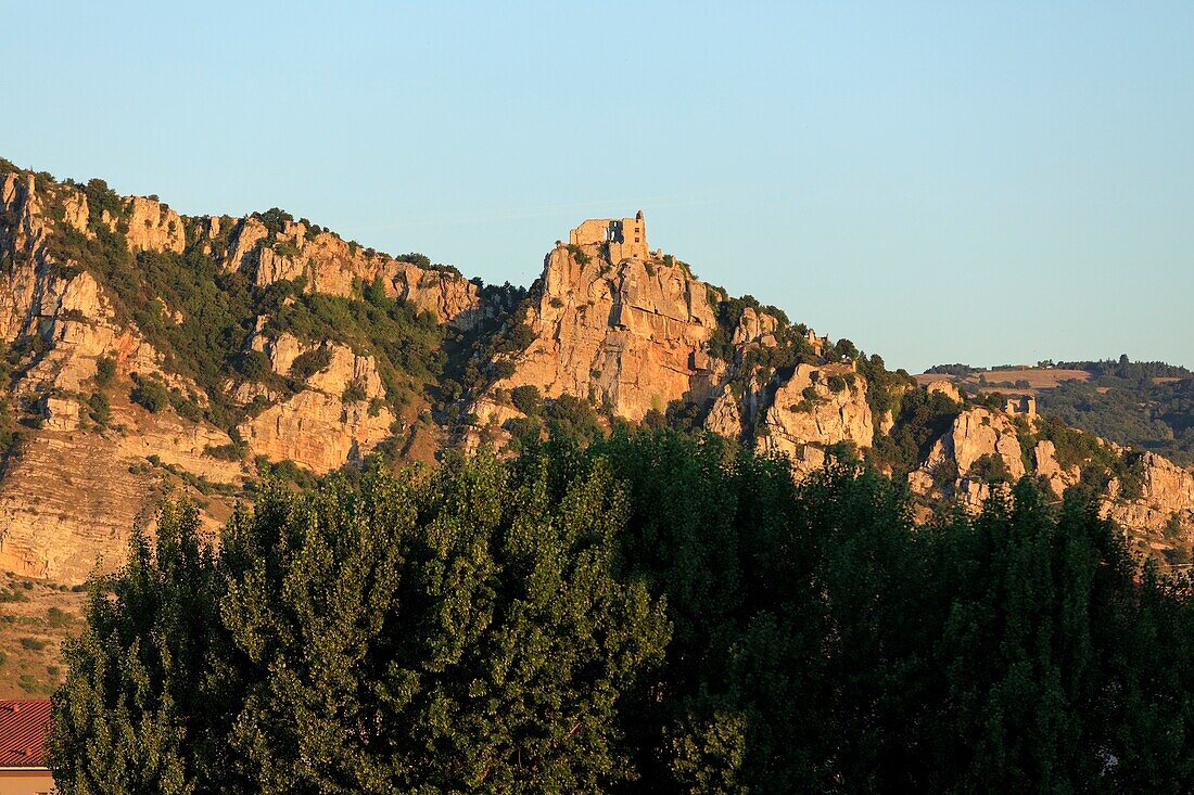 Frankreich, Ardeche, Saint Peray, Schloss Crussol