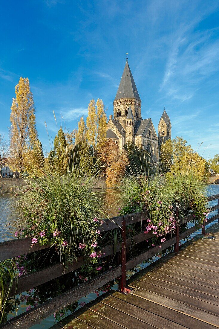 France, Moselle, Metz, Ile du Petit Saulcy, the Temple neuf also called Eglise des allemands (the New Temple or Church of the German), Reformed Prostestant Shrine