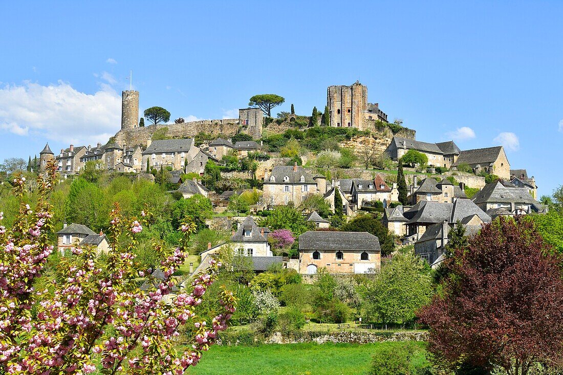 France, Correze, Turenne, labelled Les Plus Beaux Villages de France (The Most Beautiful Villages of France), castle