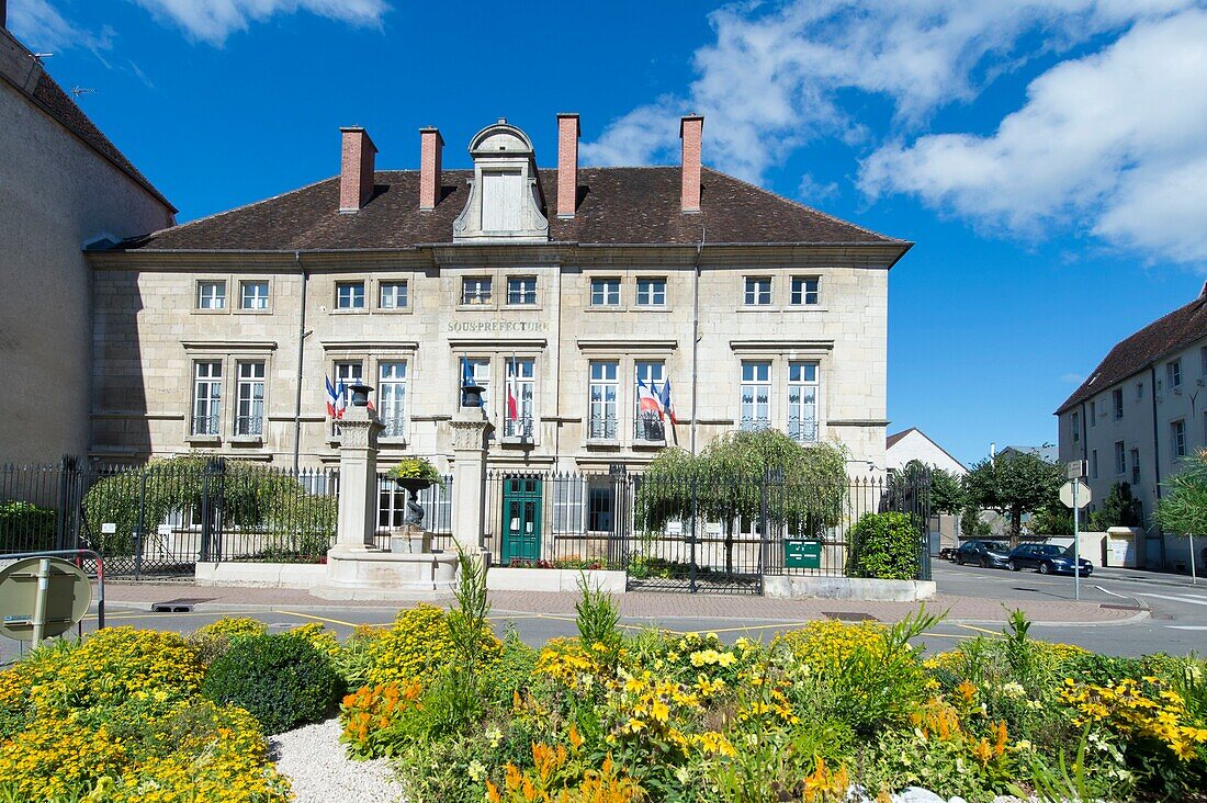 Frankreich, Jura, Dole, das Gebäude der Unterpräfektur namens Hotel Bereur