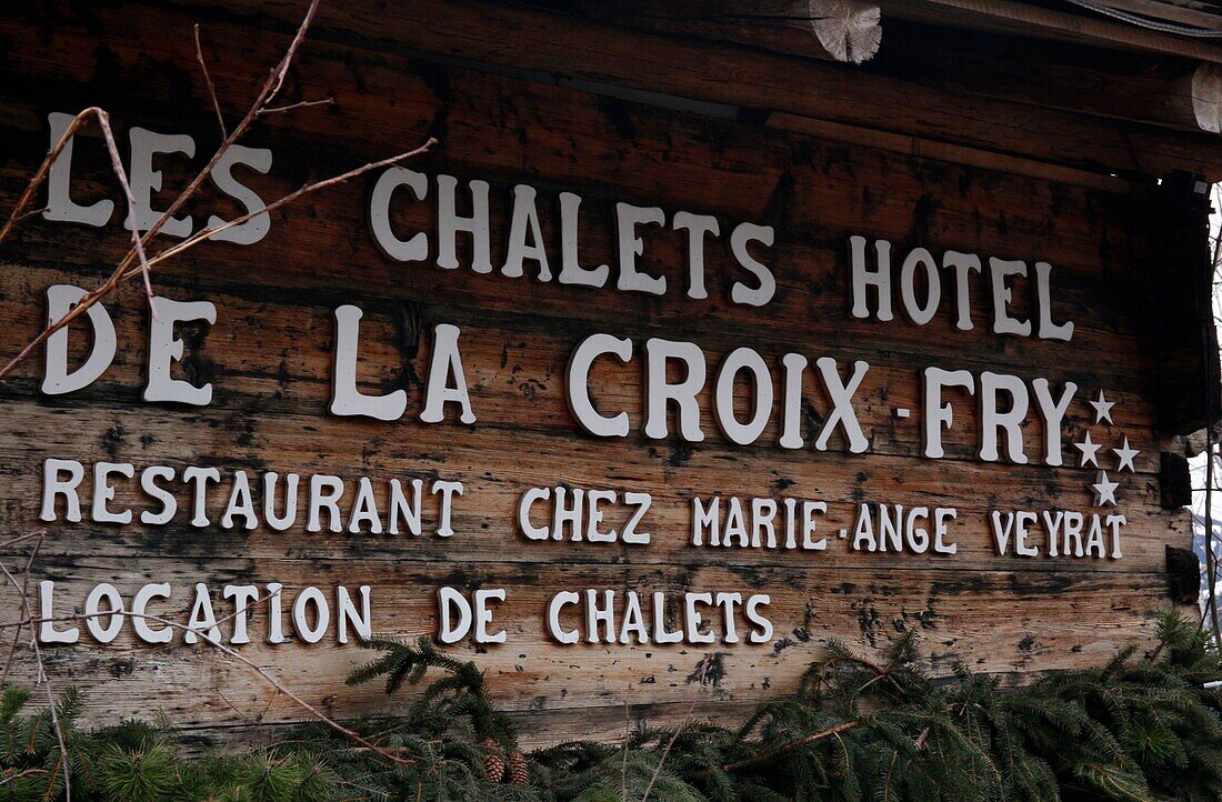 Frankreich, Haute Savoie, Manigod La Clusaz, Hotel Chalet la Croix Fry