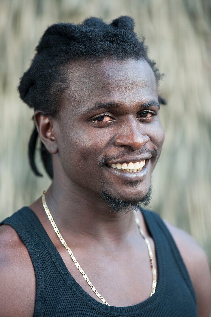 France, French Guiana, Kourou, Portrait of a man