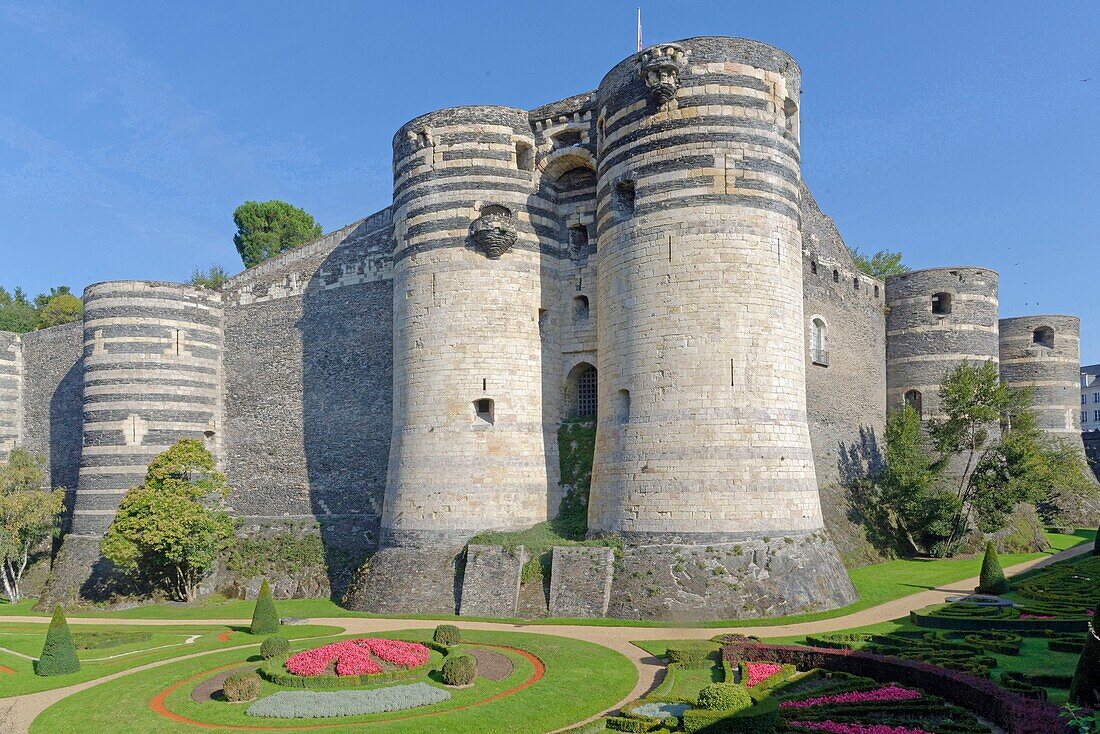 France, Maine et Loire, Angers, the Castle built by Saint Louis