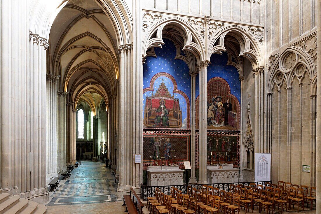 Frankreich, Calvados, Bayeux, Kathedrale Notre-Dame, 11. bis 15. Jahrhundert, Kapelle des Heiligen Nikolaus und des Heiligen Thomas Becket