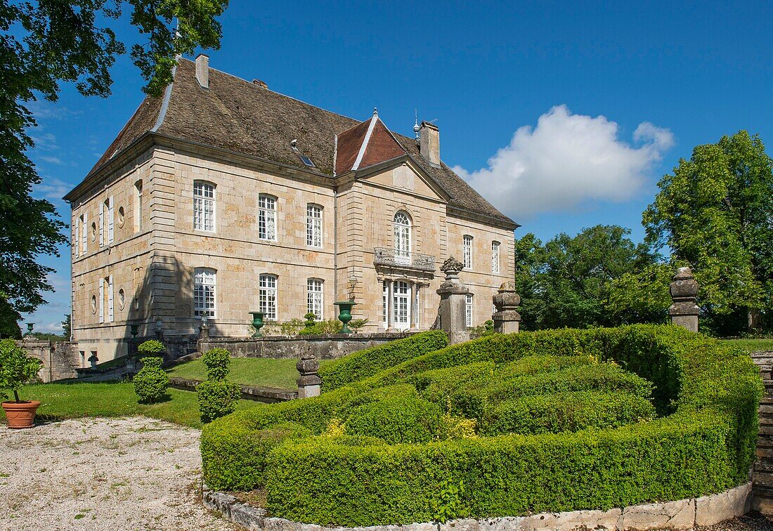 France, Doubs, Baumes Les Dames, veloroute euro bike 6, visit the castle of Vaire