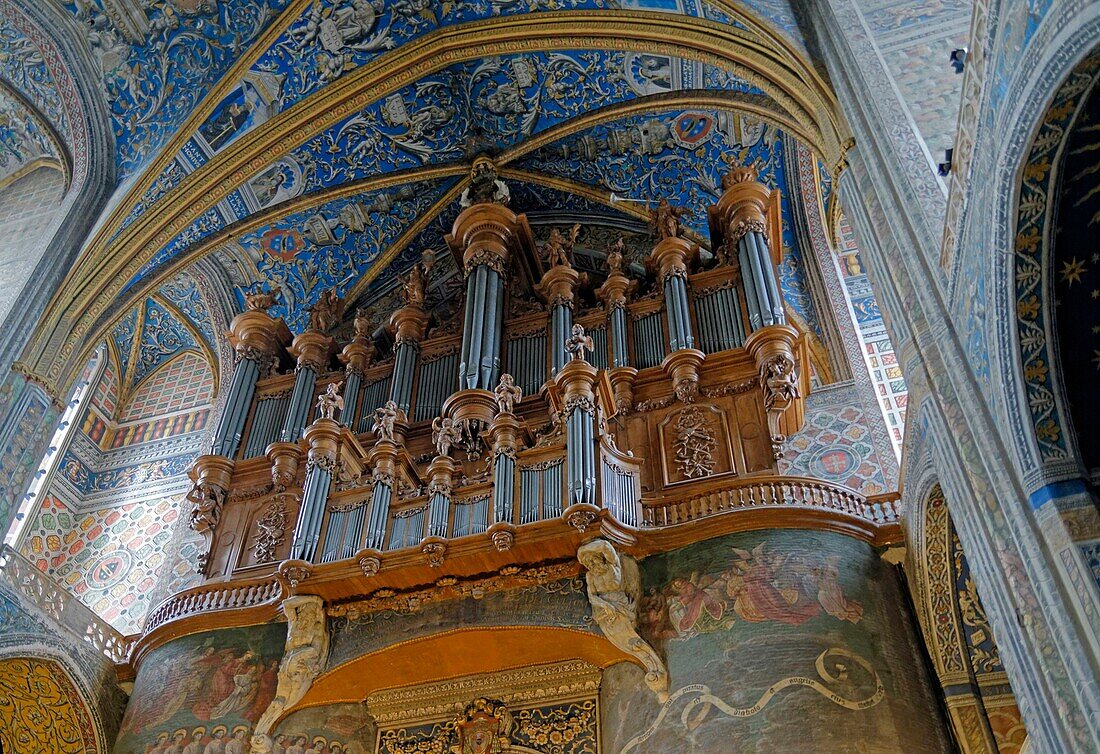 France, Tarn, Albi, the episcopal city, listed as World Heritage by UNESCO, the Sainte Cecile cathedral