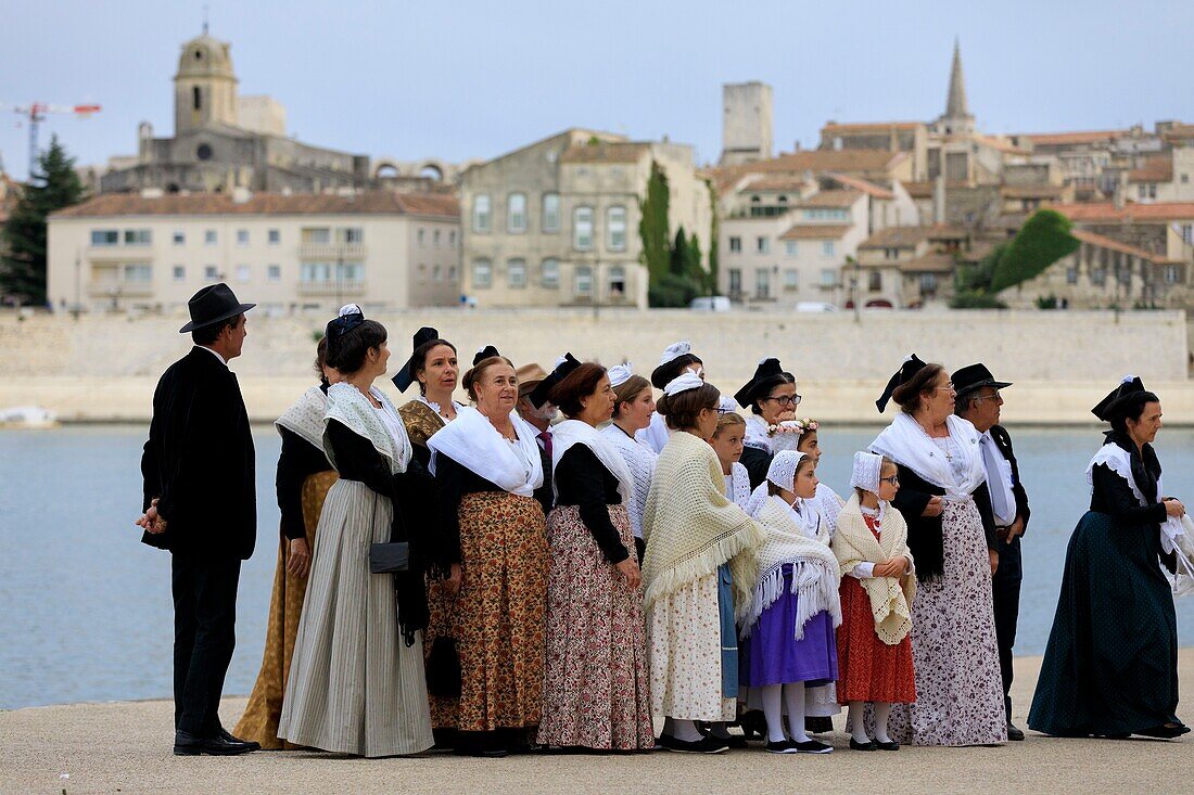 France, Bouches du Rhone, Arles, Trinquetaille district, Saint Pierre quay, first rice festival