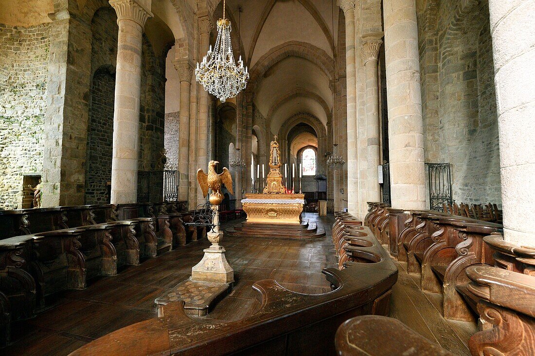 France, Correze, Vezere valley, Limousin, Uzerche, labelled Les Plus Beaux Villages de France (The Most Beautiful Villages in France), Saint Pierre church