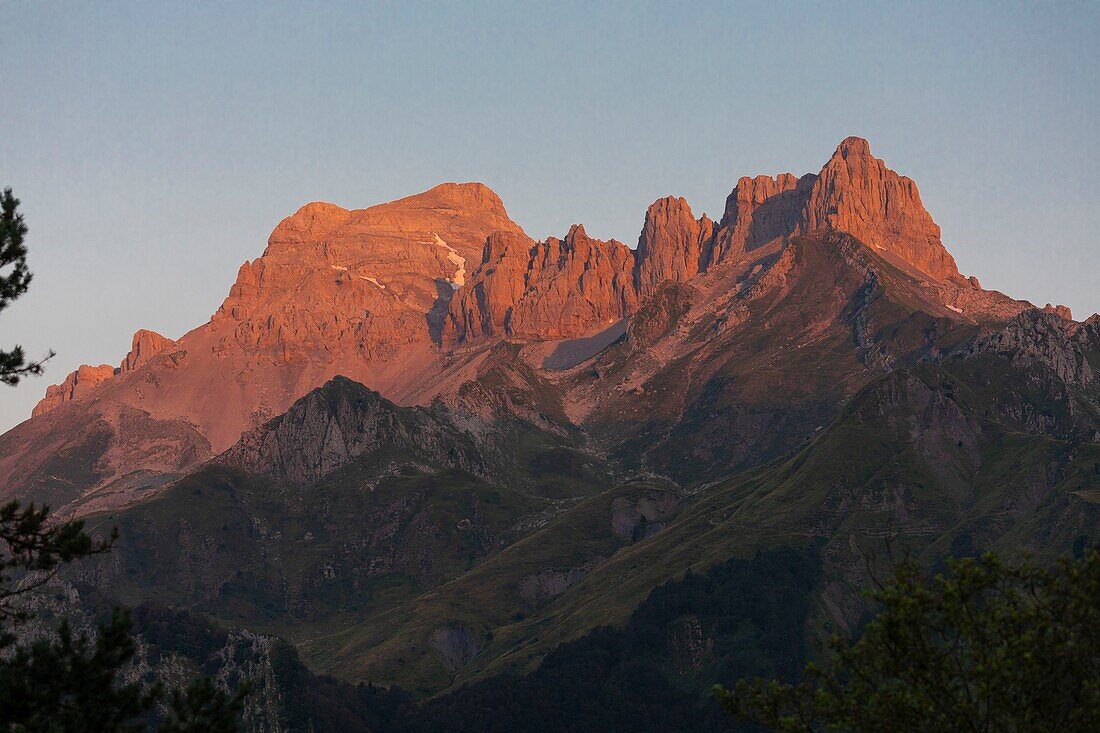 France, Pyrenees-Atlantiques, Lescun, Anie Peak, Aspe Valley