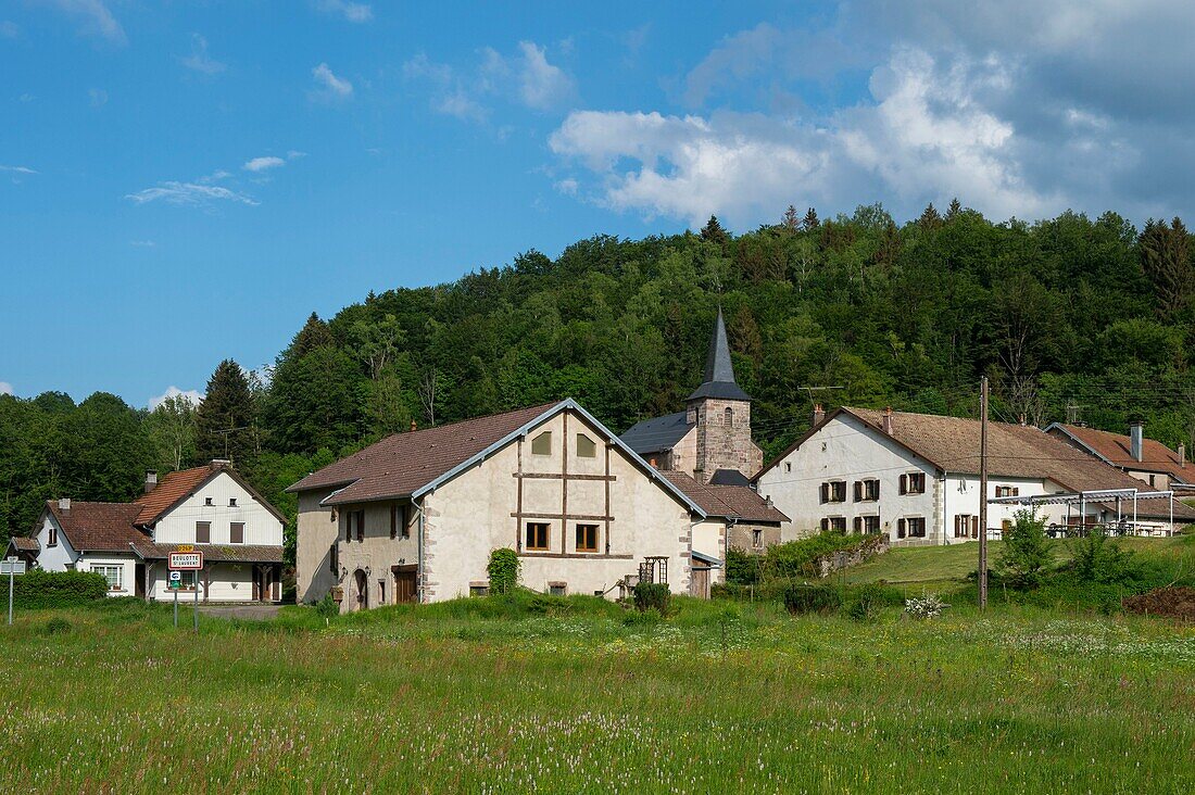 Frankreich, Haute Saone, Melisey, les milles etangs, das verlorene Dorf Beulotte saint Laurent