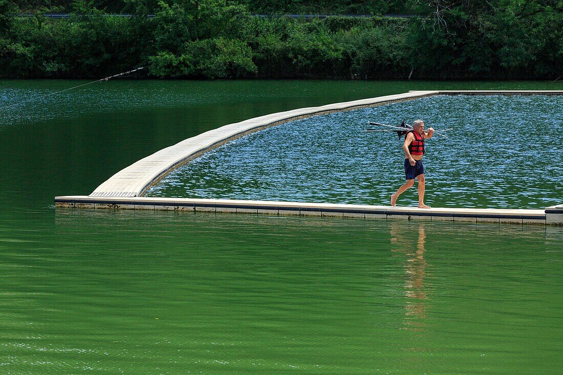 France, Isere, Les Roches de Condrieu, leisure center