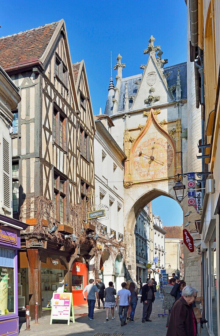 Frankreich, Yonne, Auxerre, Porte de l'Horloge, 15. Jahrhundert