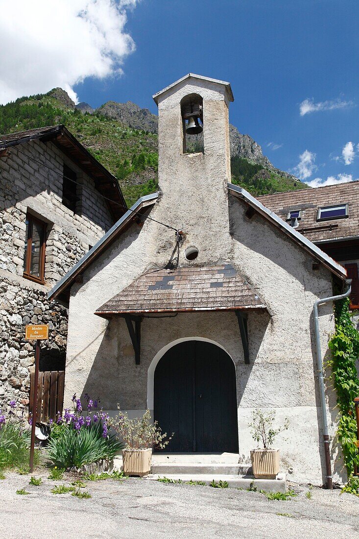 Frankreich, Isere, Nationalpark Ecrins, Valjouffrey, die Kirche von Chalp