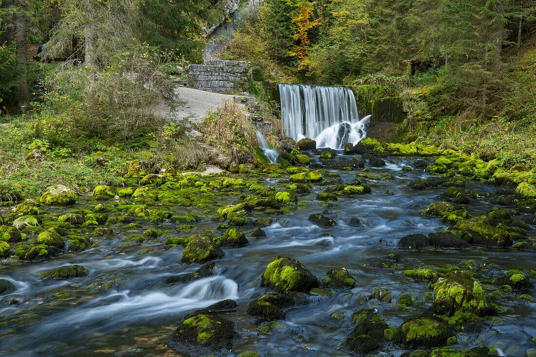 France, Doubs, Mouthe, the source of the Doubs