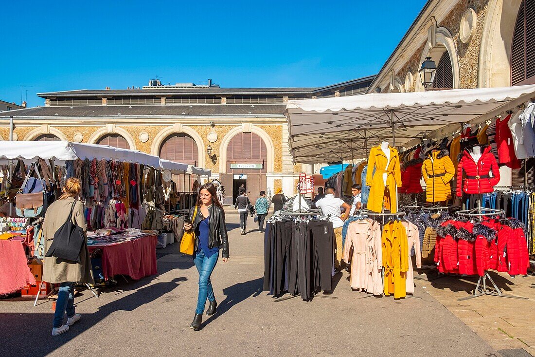 France, Yvelines, Versailles, market place