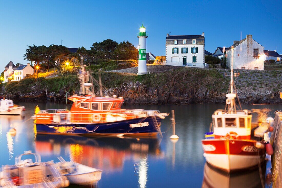 France, Finistere, Clohars Carnoet, The Doélan small harbor